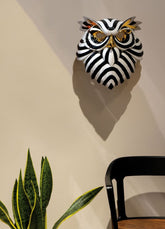 Owl Mask, Black & Gold